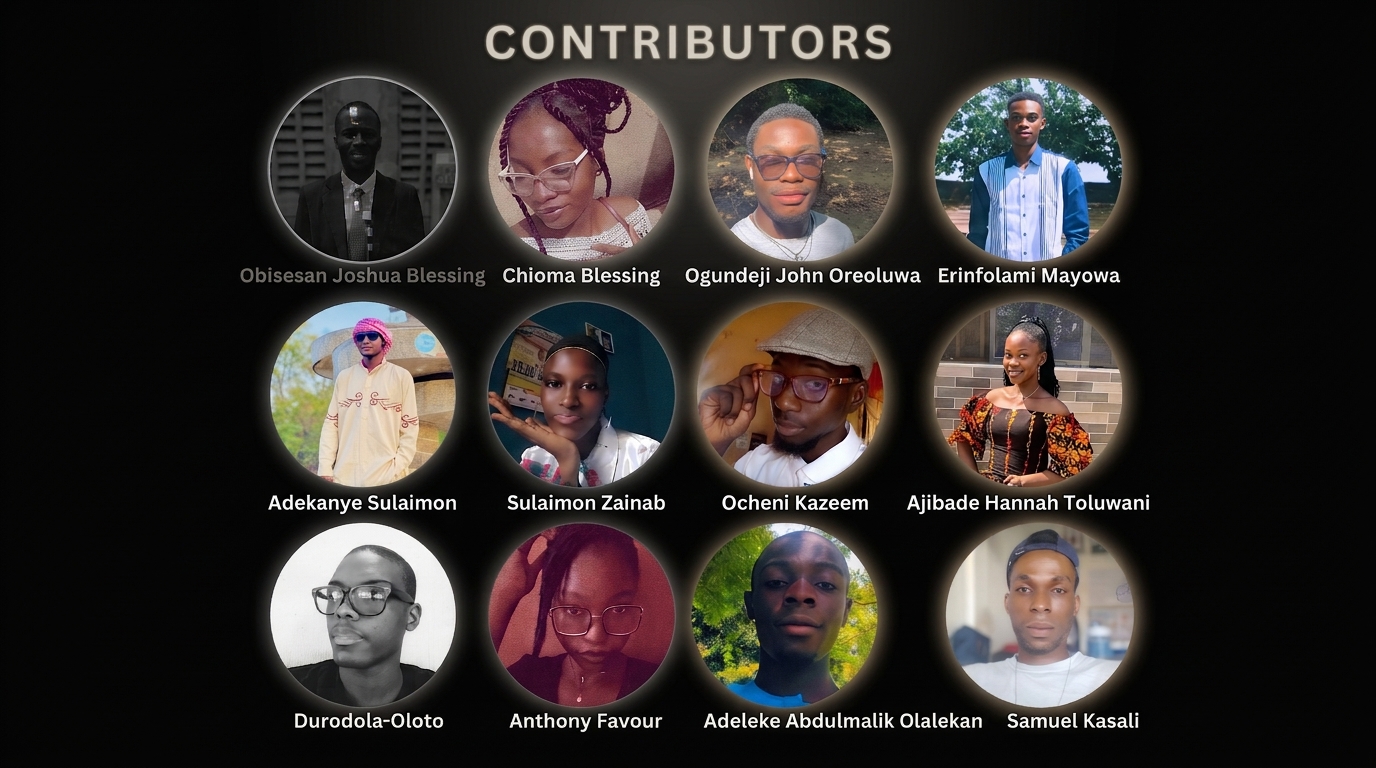 Contributors to The League of Young Writers — portraits of the twelve writers behind our publications
